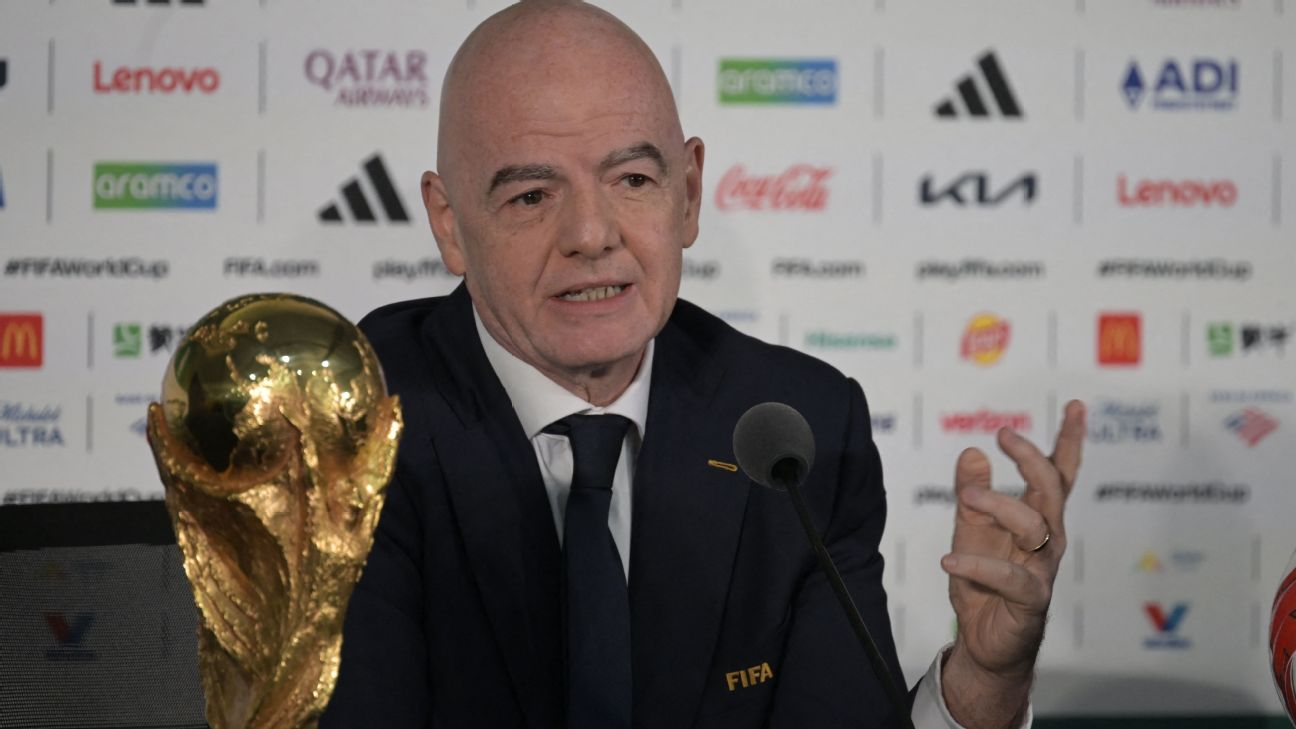 因世界杯商业计划风波压力陡增,因凡蒂诺召集国际足联紧急会议